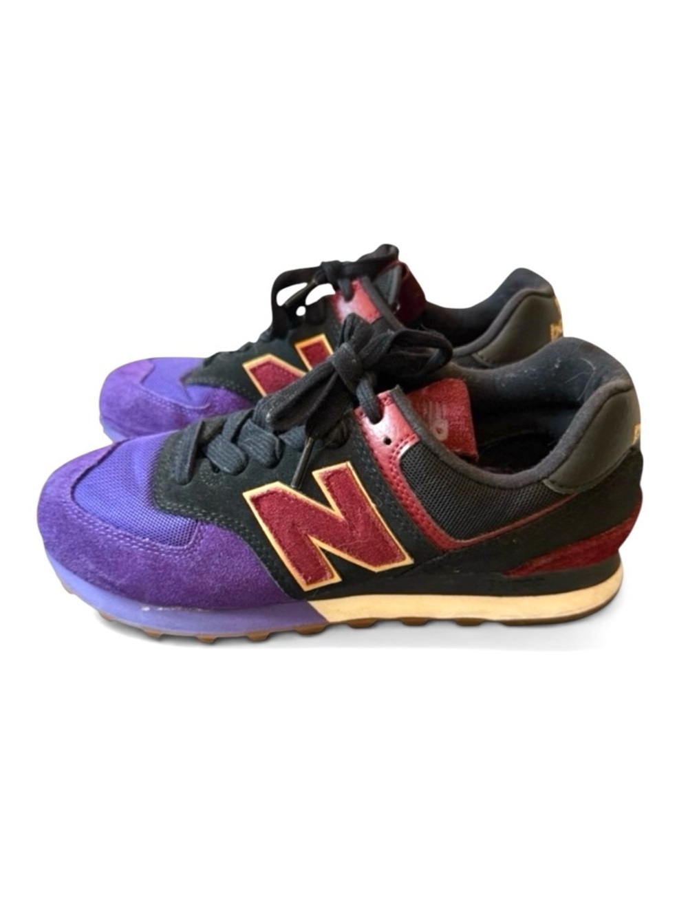 New Balance 574 My Story Matters Black History Month Sneaker Black Purple Size 7